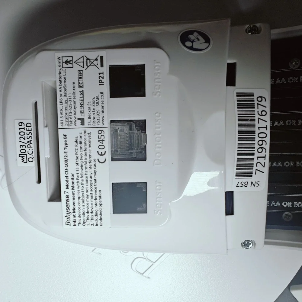 BabySense 7‎ Model CU-100/2-E Type BF Infant Movement Monitor Used No Manual